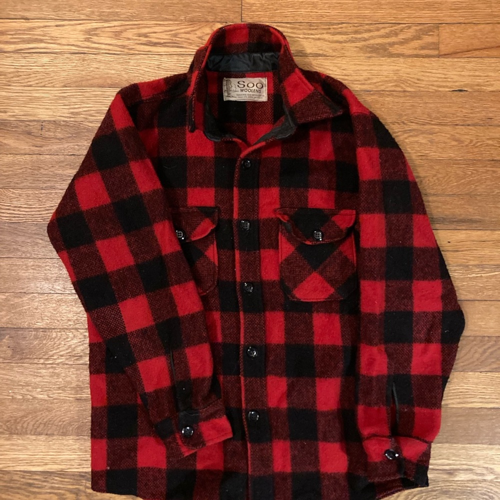 Vintage Wool Flannel Coat